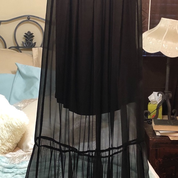 NWOT...Sleeveless black long dress - Picture 3 of 8